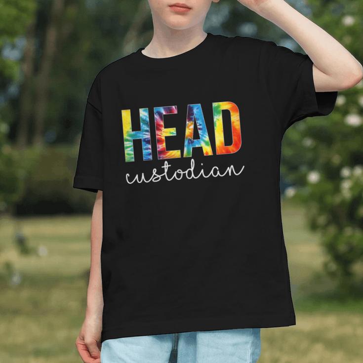 Groovy Tie Dye Head Custodian Back to School Youth T-shirt Groovy Tie Dye Head Custodian Back to School Youth T-shirt