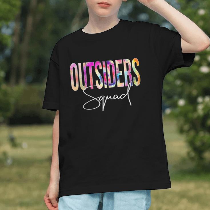 Groovy Vibes for Outsiders Squad Back to School Youth T-Shirt Groovy Vibes for Outsiders Squad Back to School Youth T-Shirt