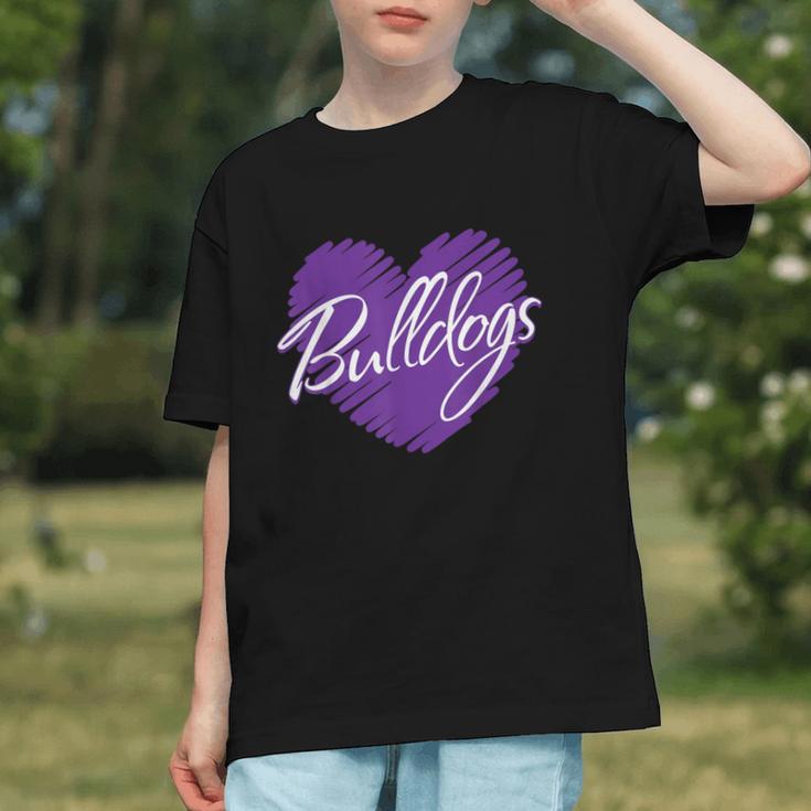 Heart of the Pack! Bulldog Back to School Youth T-shirt