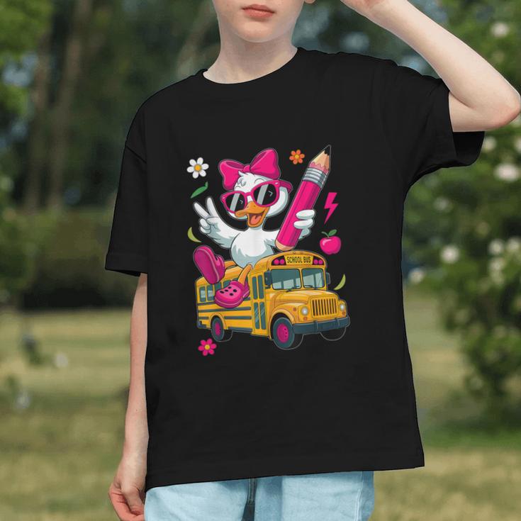 Honk Into the First Day! Cute Goose Back to School Youth T-shirt
