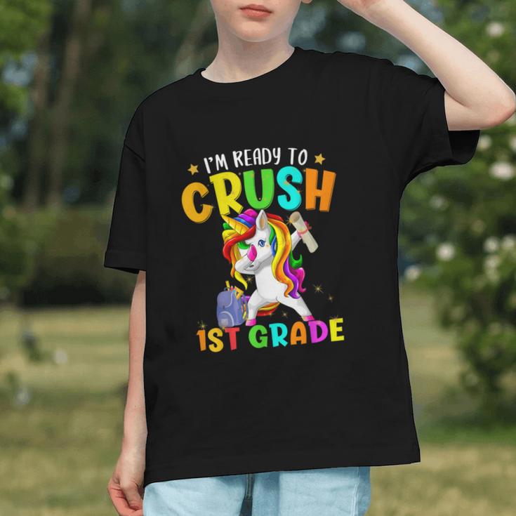 I'm Ready To Crush 1st Grade Dabbing Unicorn Back To School Graphic Youth I'm Ready To Crush 1st Grade Dabbing Unicorn Back To School Graphic Youth