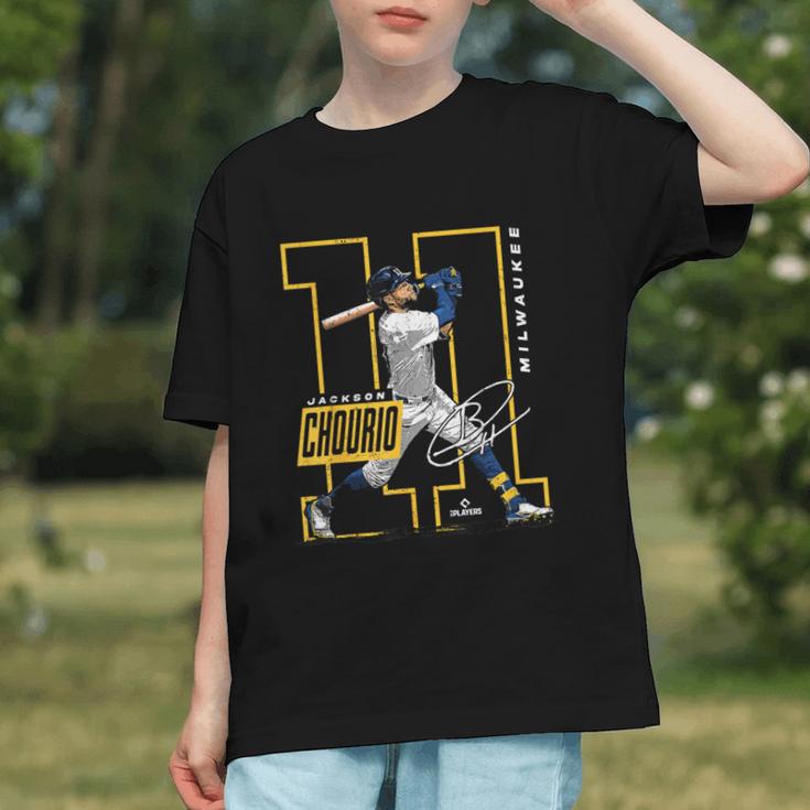 Jackson Chourio Milwaukee MLB Baseball Player MLBJCH202M Graphic Youth Jackson Chourio Milwaukee MLB Baseball Player MLBJCH202M Graphic Youth