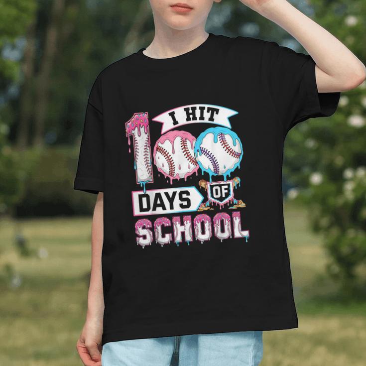 Kids 100 Days Of School Boys 100th Day Baseball Drip Toddler Graphic Youth