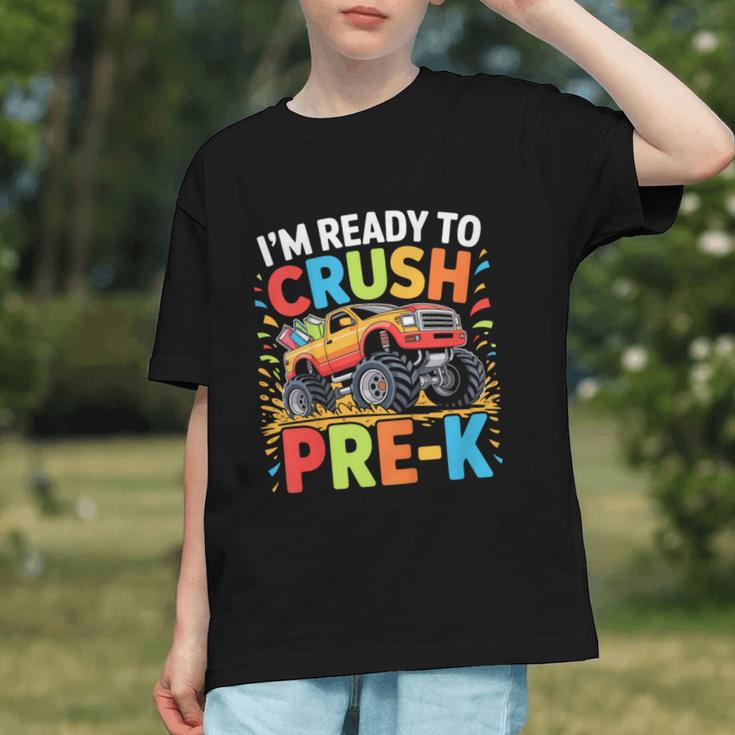Kids I'm Ready To Crush Pre-K Shirt Back To School PreK Boy Graphic Youth