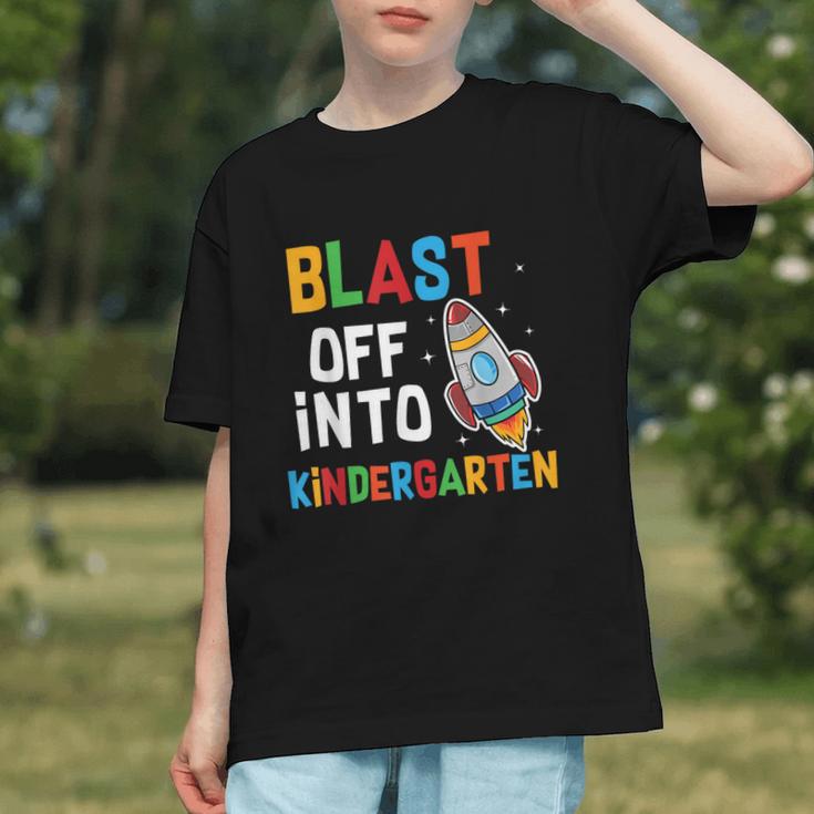 Launch into Kindergarten! Rocket Back to School Youth T-shirt