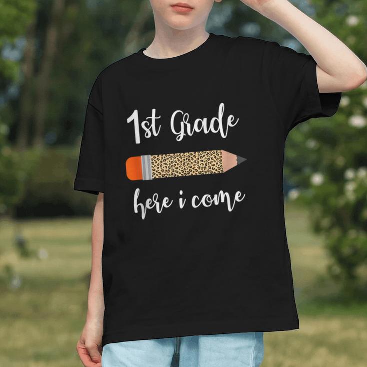 Leopard Pencil 1st Grade Back to School Youth T-Shirt Leopard Pencil 1st Grade Back to School Youth T-Shirt