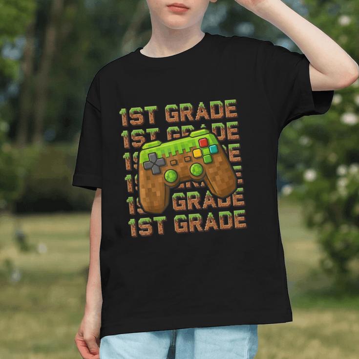 Level Begins: First Day of 1st Grade Back to School Youth T-shirt Level Begins: First Day of 1st Grade Back to School Youth T-shirt