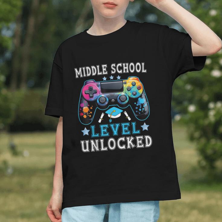 Level Up for Middle School Back to School Gamer Youth T-Shirt Level Up for Middle School Back to School Gamer Youth T-Shirt