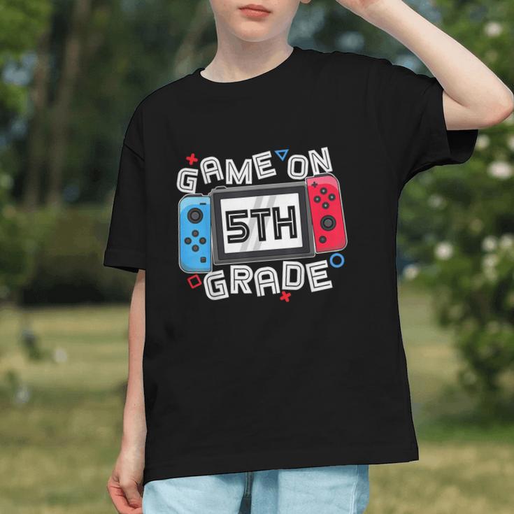 Level Up His 5th Grade Style! Gamer Back to School Youth T-Shirt Level Up His 5th Grade Style! Gamer Back to School Youth T-Shirt