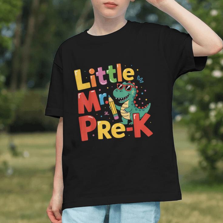 Little Mr Pre-K Dino Back To School Graphic Youth Little Mr Pre-K Dino Back To School Graphic Youth