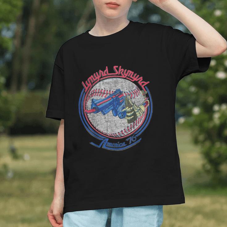 Lynyrd Skynyrd Skeleton Baseball Gun US Flag Cowboy Rock Fan Graphic Youth Lynyrd Skynyrd Skeleton Baseball Gun US Flag Cowboy Rock Fan Graphic Youth