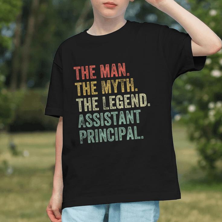 Man Myth The Legend Assistant Principal Dad Back To School Graphic Youth