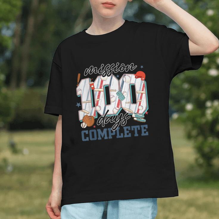 Mission 100 Days Complete Baseball 100th Day Of School Boys Graphic Youth