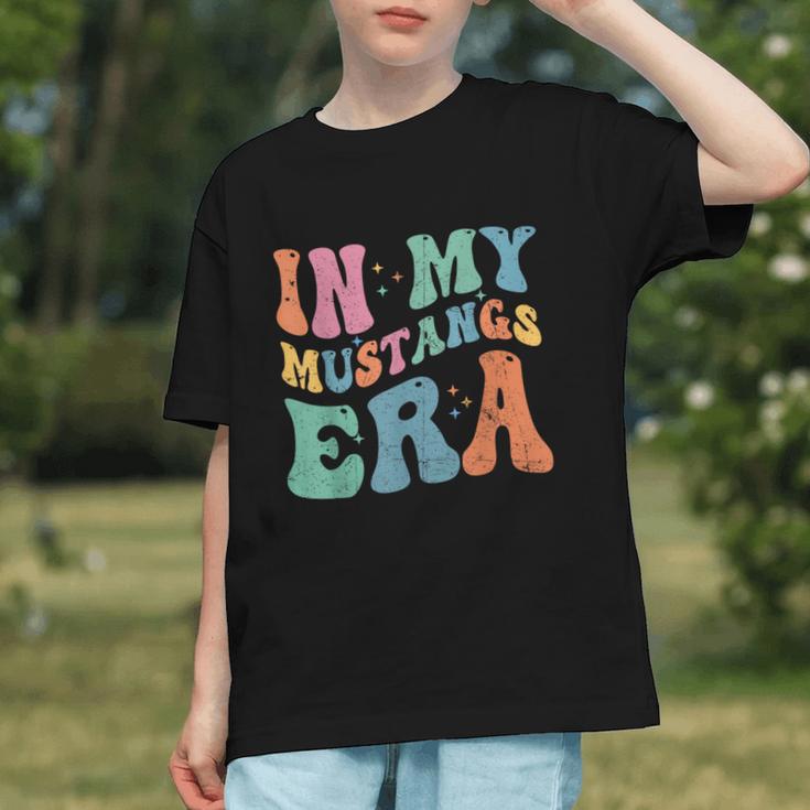 In My Mustangs Era Back To School Spirit Game Retro Groovy Graphic Youth In My Mustangs Era Back To School Spirit Game Retro Groovy Graphic Youth