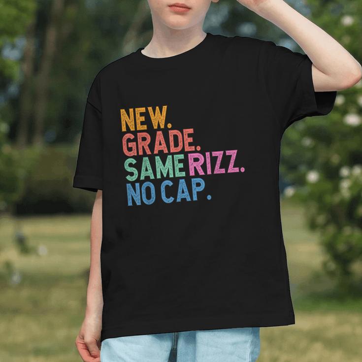 New Grade, Same Rizz! Back to School Youth T-shirt New Grade, Same Rizz! Back to School Youth T-shirt