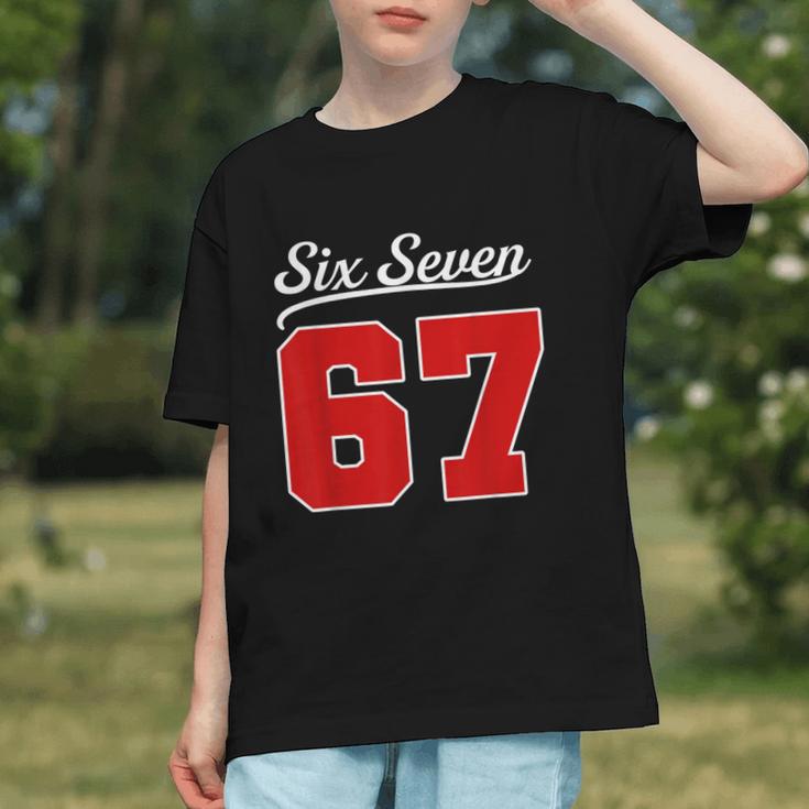 Number 67 Numbered Six Seven Baseball Jersey Style Team 67 Graphic Youth