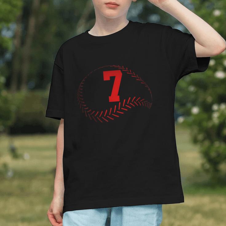 Number 7 Years Baseball 7TH Birthday Graphic Youth Number 7 Years Baseball 7TH Birthday Graphic Youth