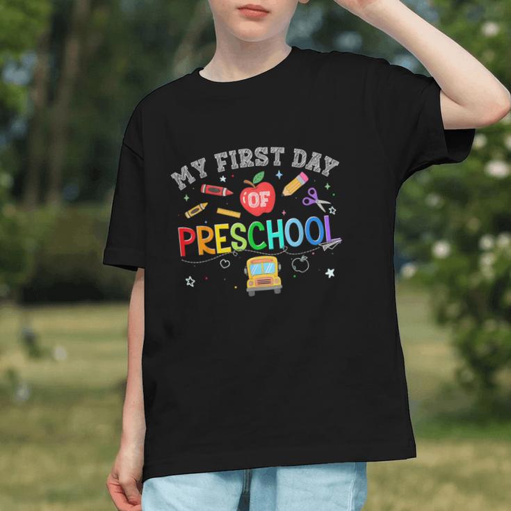 Pre-K Adventures Await! First Day Back to School Youth T-shirt Pre-K Adventures Await! First Day Back to School Youth T-shirt
