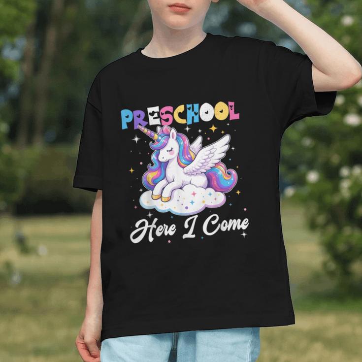 Preschool Here I Come Unicorn Back To School Girl Student Graphic Youth Preschool Here I Come Unicorn Back To School Girl Student Graphic Youth