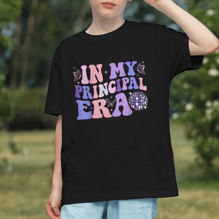 In My Principal Era Groovy School Principal Back To School Graphic Youth