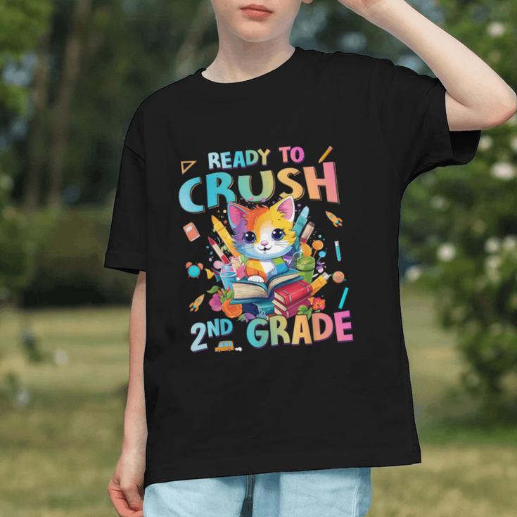 Purr-fectly Ready for 2nd Grade! Back to School Youth T-shirt