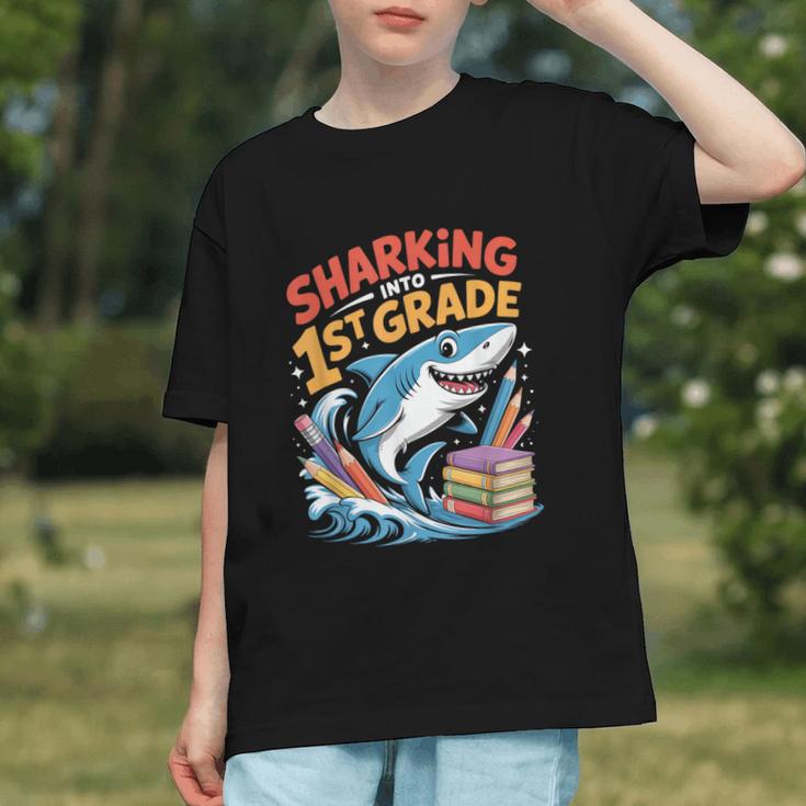 Ready to Attack 1st Grade! Back to School Shark Youth T-shirt Ready to Attack 1st Grade! Back to School Shark Youth T-shirt