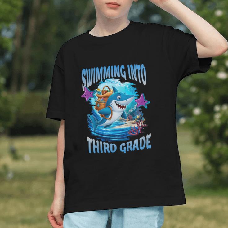 Ready to Attack 3rd Grade! Shark Back to School Youth T-shirt