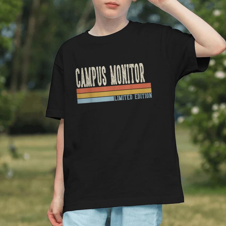Retro Campus Monitor Vibes Back to School Youth T-shirt