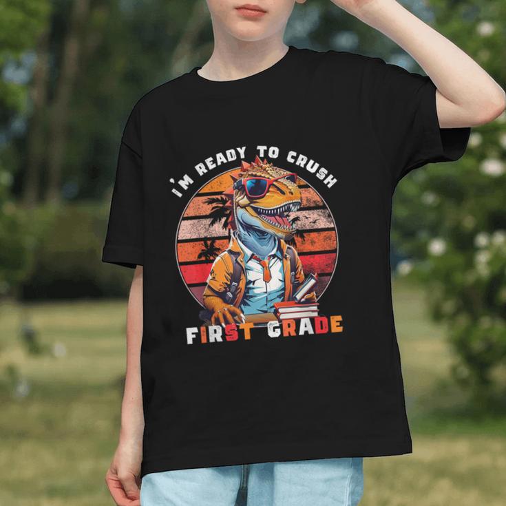 Roaring into 1st Grade! Dinosaur Back to School Youth T-shirt Roaring into 1st Grade! Dinosaur Back to School Youth T-shirt