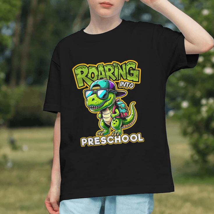 Roaring Into Preschool! Dinosaur Back to School Youth T-shirt Roaring Into Preschool! Dinosaur Back to School Youth T-shirt