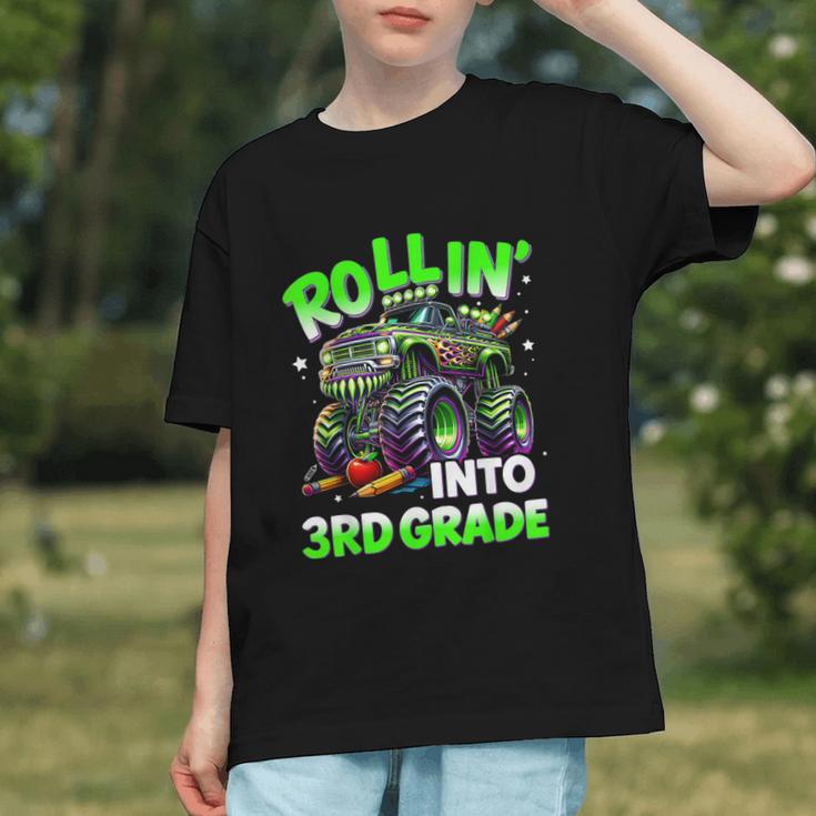 Rollin' Into 3rd Grade Monster Truck Back To School Boys Graphic Youth Rollin' Into 3rd Grade Monster Truck Back To School Boys Graphic Youth