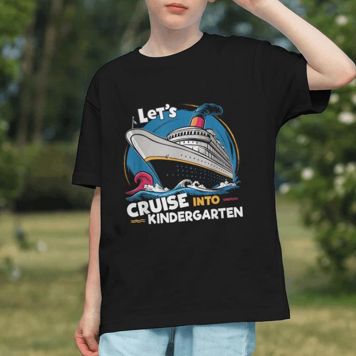 Sailing into Kindergarten! Cruise Ship Back to School Youth T-Shirt Sailing into Kindergarten! Cruise Ship Back to School Youth T-Shirt
