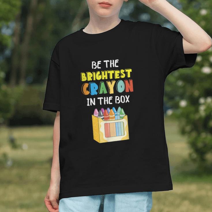 Shine Bright! Creative Crayon Back to School Youth T-shirt