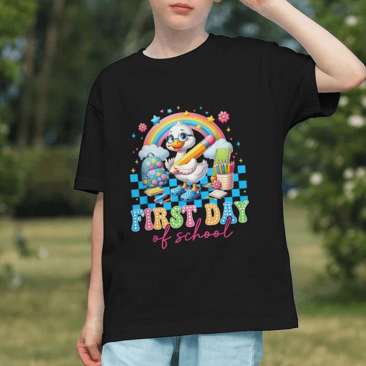 Silly Goose Back to School Cute Duck Youth T-Shirt Silly Goose Back to School Cute Duck Youth T-Shirt
