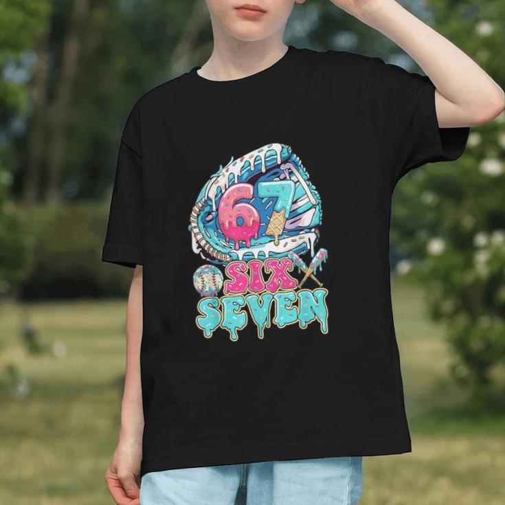 Six Seven 67 Ice Cream Drip Baseball For Boy Kids Youth Graphic Youth Six Seven 67 Ice Cream Drip Baseball For Boy Kids Youth Graphic Youth