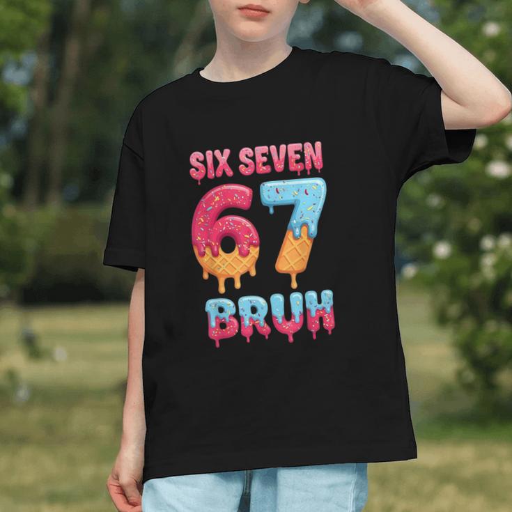 Six Seven Bruh 67 Ice Cream Drip Baseball For Men Women Kids Graphic Youth Six Seven Bruh 67 Ice Cream Drip Baseball For Men Women Kids Graphic Youth