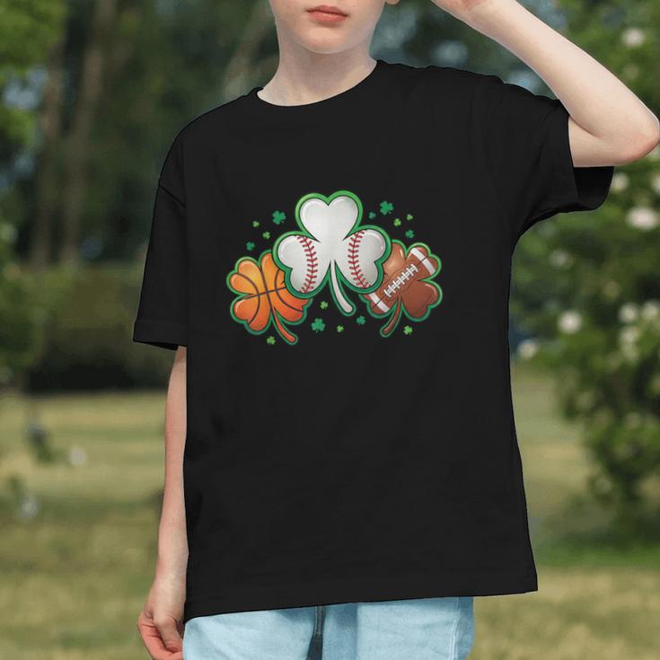 St Patricks Day Shamrock Sports Baseball Basketball Football Graphic Youth