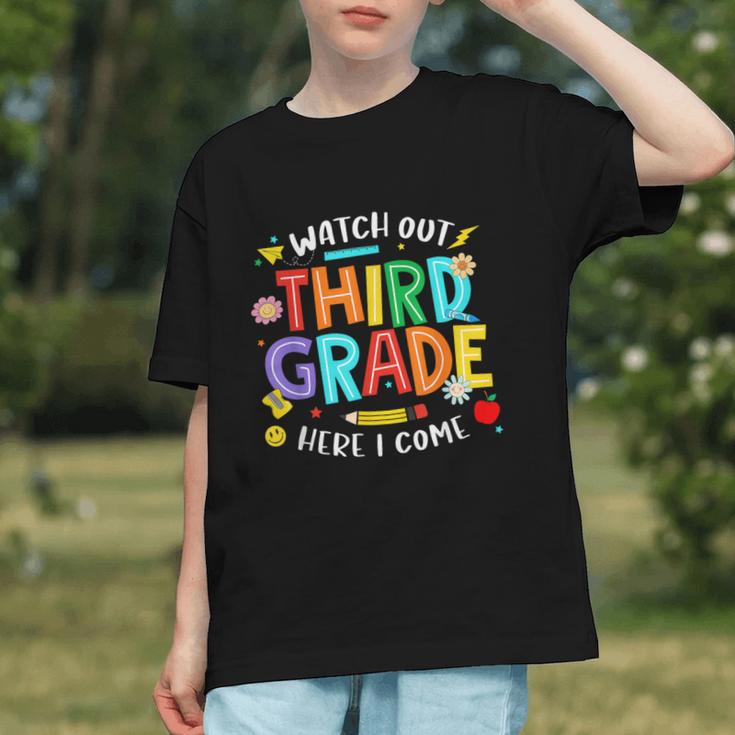 Stepping into 3rd Grade! Bold Back to School Youth T-Shirt