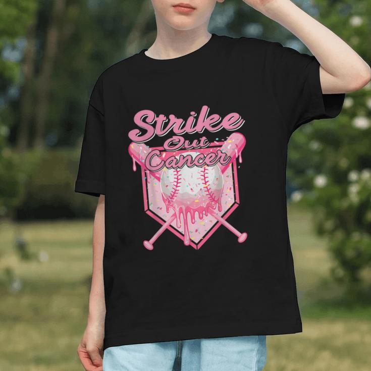 Strike Out Breast Cancer Baseball Drip For Boys Youth Graphic Youth