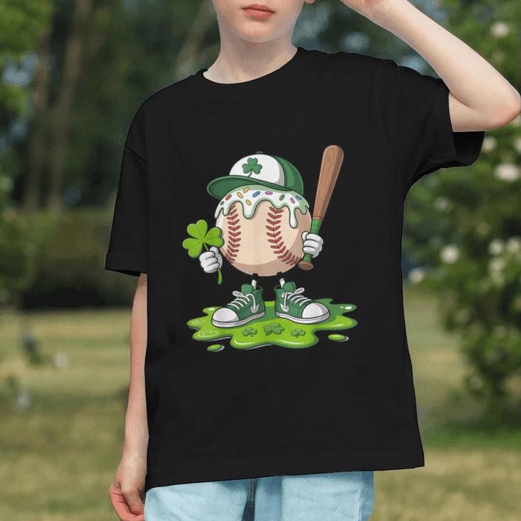 Toddler Baseball Drip Ice Cream Boys Kids St Patricks Day Graphic Youth