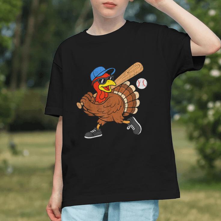 Turkey Baseball Thanksgiving Sports Humor Men Boy Kids Graphic Youth