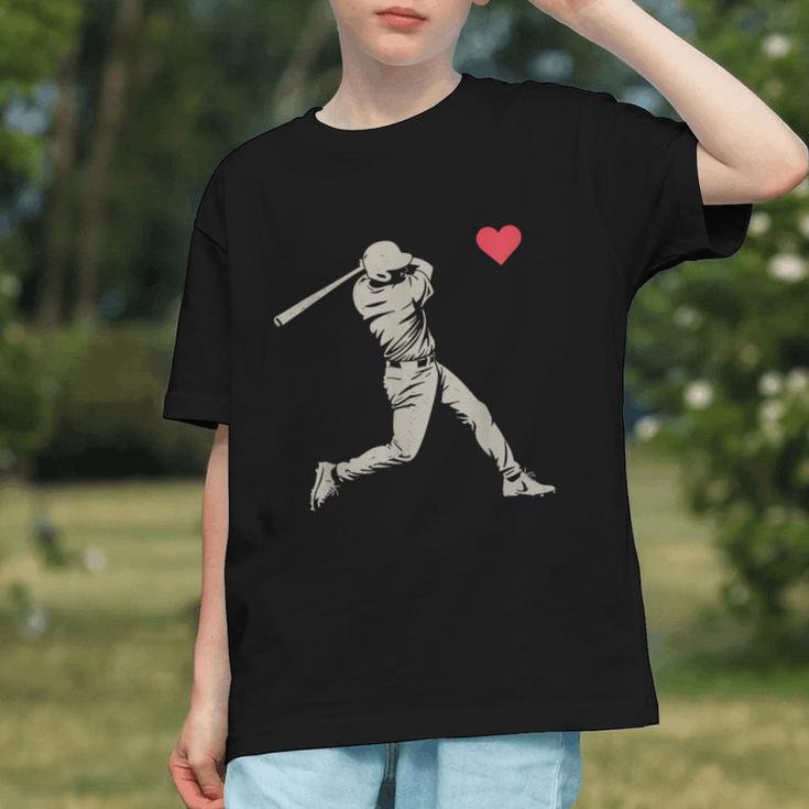 Valentines Day Baseball Batter Silhouette Heart Men Boy Kids Graphic Youth Valentines Day Baseball Batter Silhouette Heart Men Boy Kids Graphic Youth