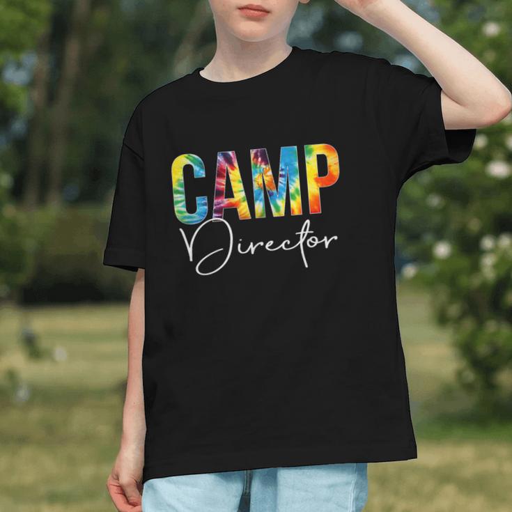 Vibrant Tie Dye Camp Director Back to School Youth T-shirt