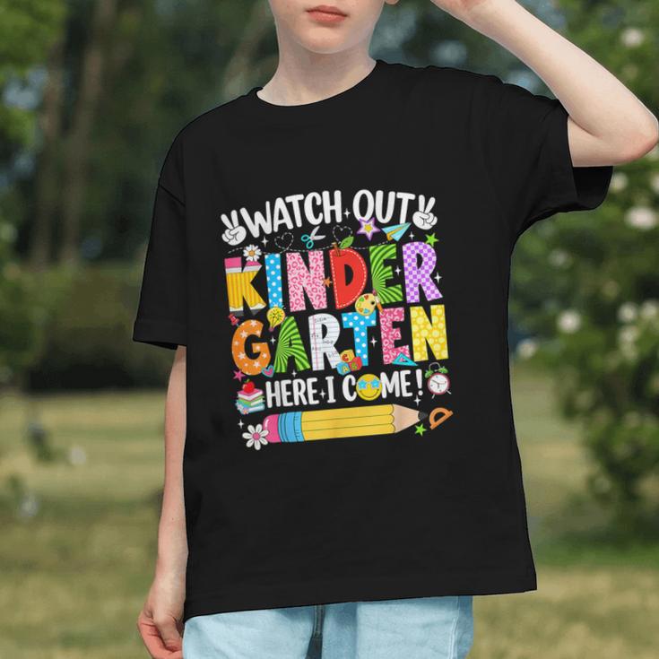Watch Out Kindergarten! Back to School Girls Youth T-shirt