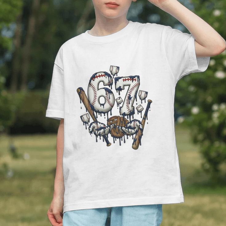 67 Baseball Six Seven Baseball 6 7 Kids Boys Girls Premium Tri-Blend Graphic Youth 67 Baseball Six Seven Baseball 6 7 Kids Boys Girls Premium Tri-Blend Graphic Youth