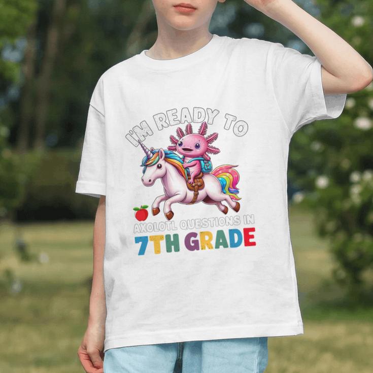 7th Grade Axolotl Questions Back to School Youth T-Shirt 7th Grade Axolotl Questions Back to School Youth T-Shirt