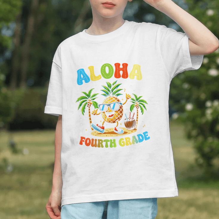 Aloha 4th Grade! Tropical Beach Back to School Youth T-shirt Aloha 4th Grade! Tropical Beach Back to School Youth T-shirt