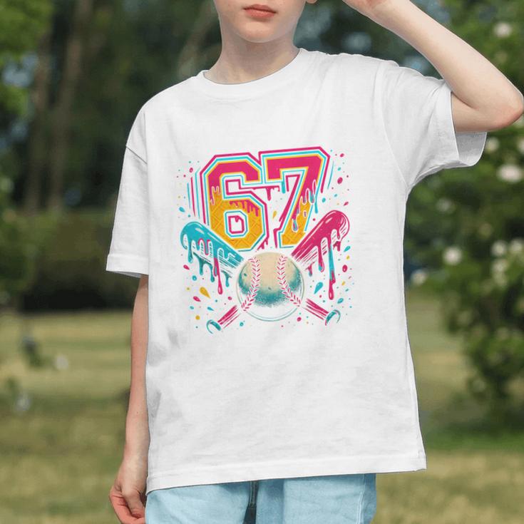 Baseball Drip 6 7 Number 67 Six Seven Meme Boys Kids Graphic Youth Baseball Drip 6 7 Number 67 Six Seven Meme Boys Kids Graphic Youth