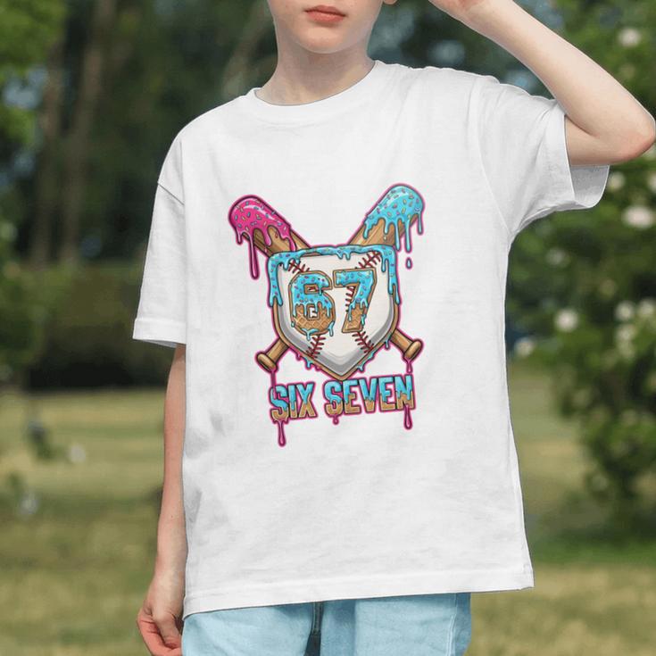 Baseball Drip Number 67 Player 6-7 Six Seven Meme Gen Alpha Graphic Youth Baseball Drip Number 67 Player 6-7 Six Seven Meme Gen Alpha Graphic Youth