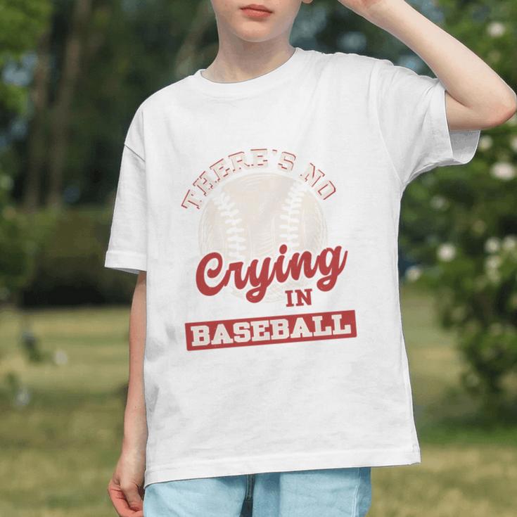 Baseball Game Day There Is No Crying In Baseball Graphic Youth Baseball Game Day There Is No Crying In Baseball Graphic Youth